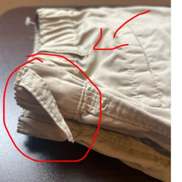 REI Mens Beige Nylon Convertible Cargo Hiking Pants Size L Waist 36" Inseam 30" - Picture 9 of 11